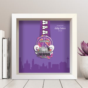 Personalised Liverpool Marathon Medal Frame