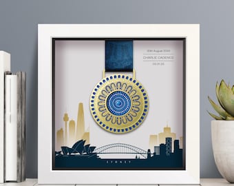 Sydney Marathon Personalisierte Medaille Rahmen