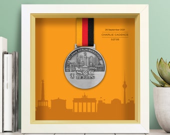 Berlin Marathon Personalised Medal Frame