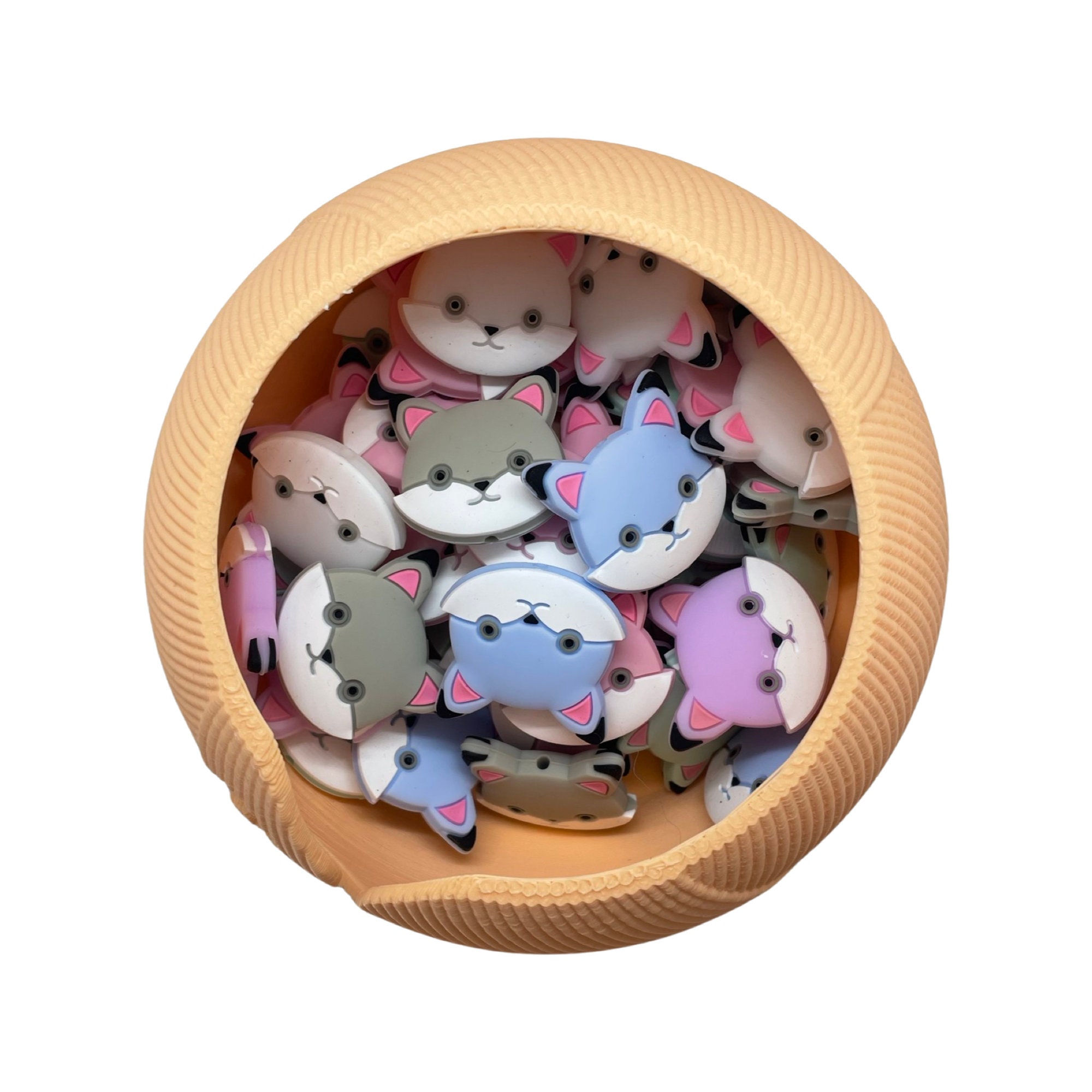 Cat - Knitting Needle Stoppers (Pair)