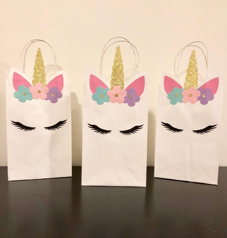 Unicorn favor bags