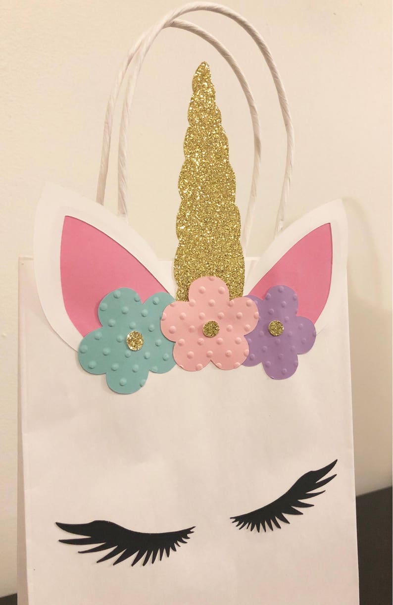 Unicorn favor bags