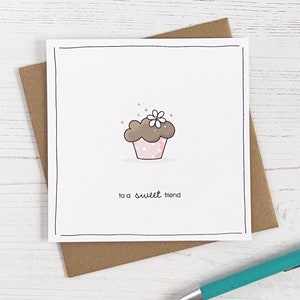 Sweet Friend Cupcake Card | Juste parce que la carte