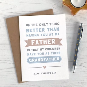 Tarjeta del Día del Padre Abuelo - Lo único mejor
