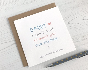 To Daddy From Bump Card | First Fathers Day