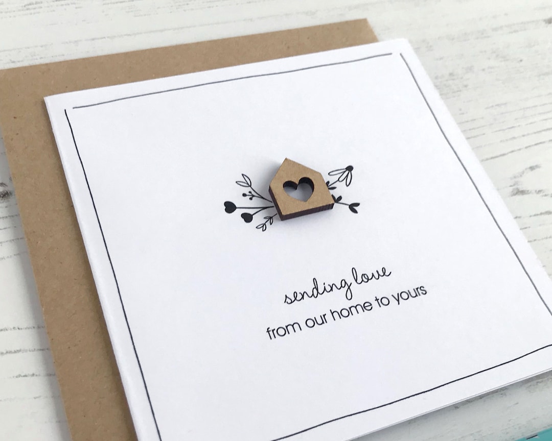 From Our Home to Yours | Sending Love | New Home Card - Etsy