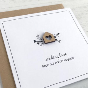 De nuestro hogar al suyo / Enviando amor / Tarjeta de nuevo hogar