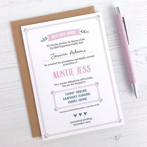 Tante Promotion Babymitteilungskarte