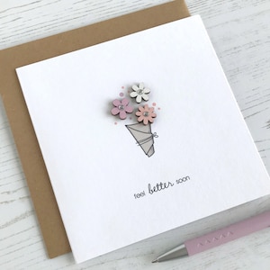 Guérir bientôt de la carte | bouquet floral | Se sentir mieux bientôt