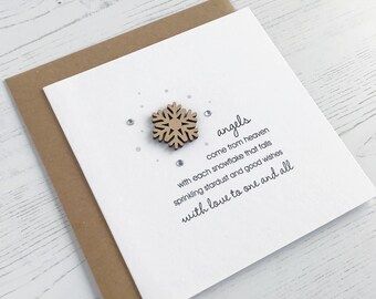 Luxury Christmas Card | Snowflake Angel