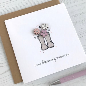 d'anniversaire floral Wellies | Belle anniversaire en fleurs