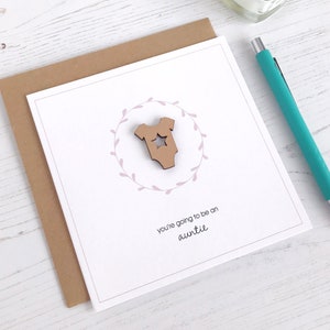 Faire-part de bébé tante
