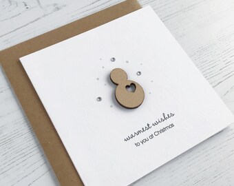 Luxury Christmas Snowman Card | Love At Christmas Collection