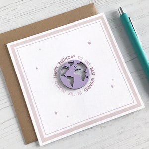 Cartão Melhor Mãe do Mundo | Aniversário de Mãe e Avó
