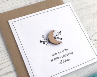 Love You To The Moon And Stars Card