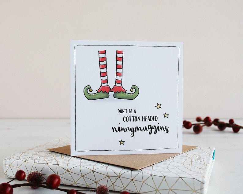Funny Elf Christmas Card single Card Buddy the Elf Quotes Etsy