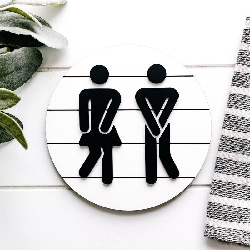 Funny Bathroom Door Signs - Etsy