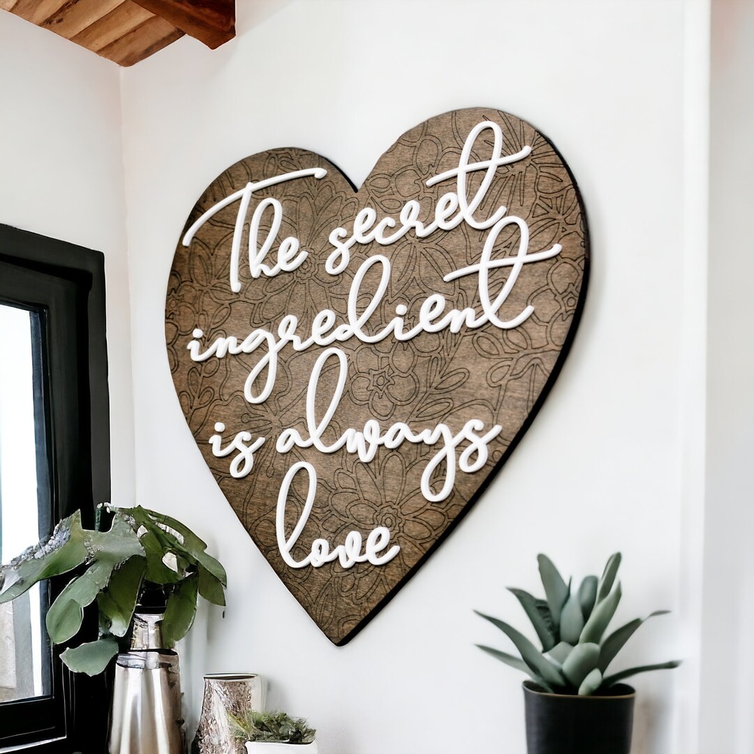 Modern Farmhouse Kitchen Decor the Secret Ingredient is Always Love ...