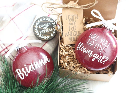 flower girl christmas ornament