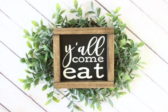 Eat Sign Kitchen Wall Decor Farmhouse Kitchen Decor Farmhouse Etsy