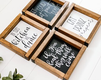 Mini Farmhouse Signs Kitchen Decor Ready To Ship Bespoke Signs