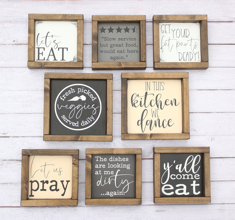 Kitchen Decor Funny Kitchen Signs Etsy