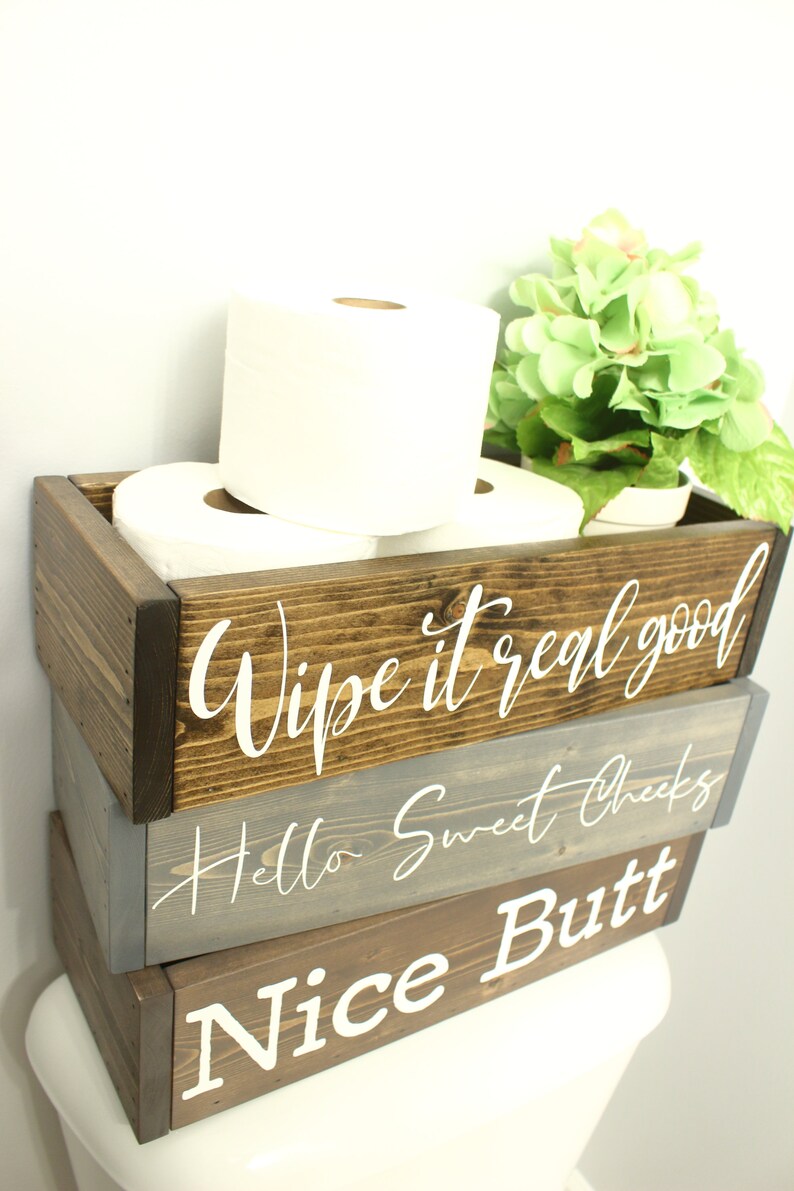 Toilet Paper Holder Bathroom Decor image 9
