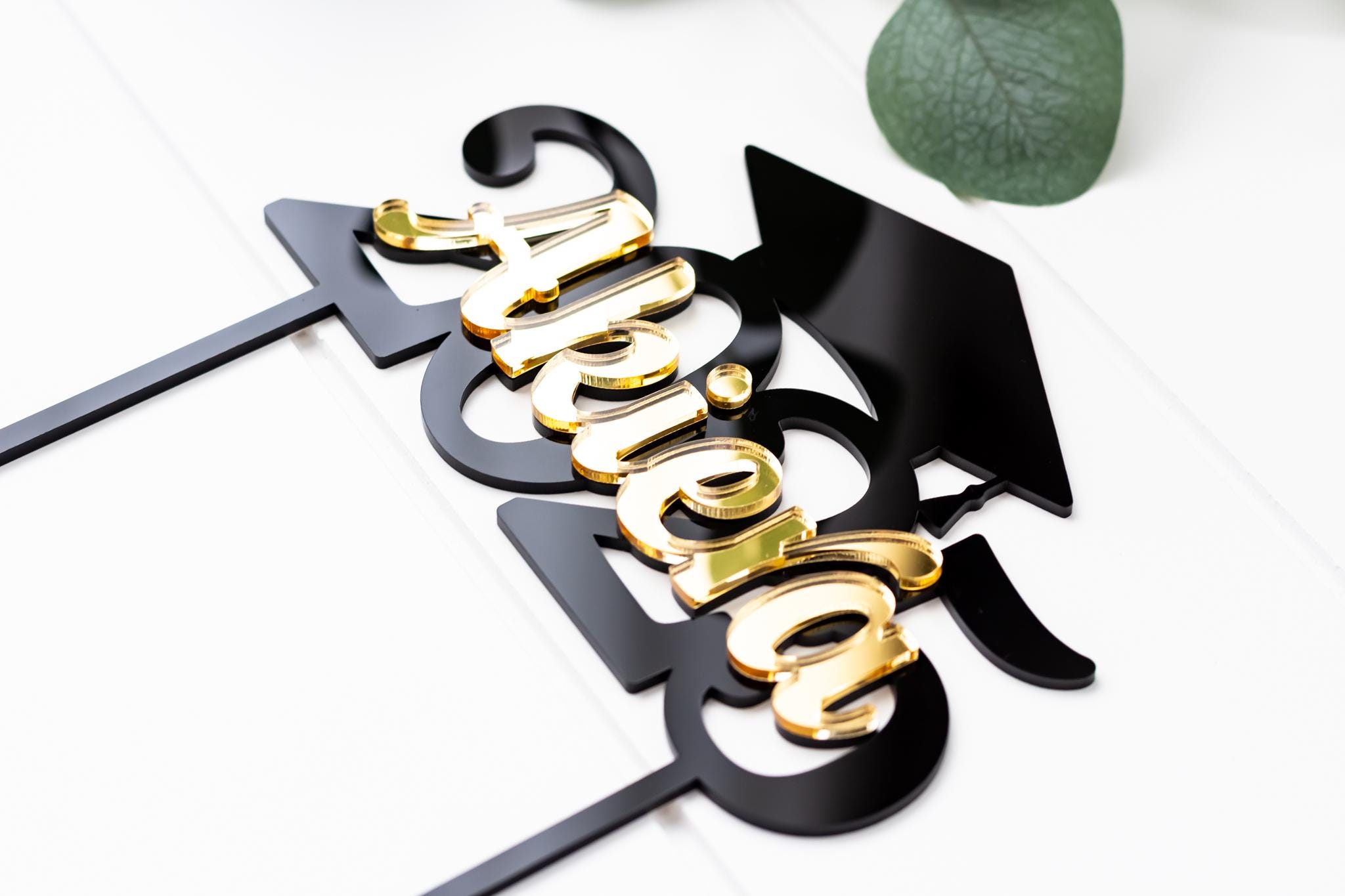 Personalized Graduation Cake Topper Custom Acrylic Grad Party ...