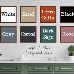 Kitchen Wall Decor Rustic Kitchen Signs Black and White Kitchen Decor Modern Farmhouse Signs For Kitchen Dining Room Wall Decor image 4