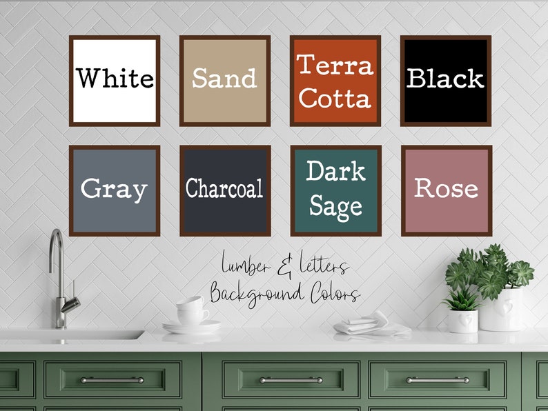 Kitchen Wall Decor Rustic Kitchen Signs Black and White Kitchen Decor Modern Farmhouse Signs For Kitchen Dining Room Wall Decor image 4