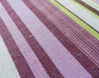 Vintage Striped Linen Fabric: Swedish Woven Cloth, 5.8 Yards - Etsy