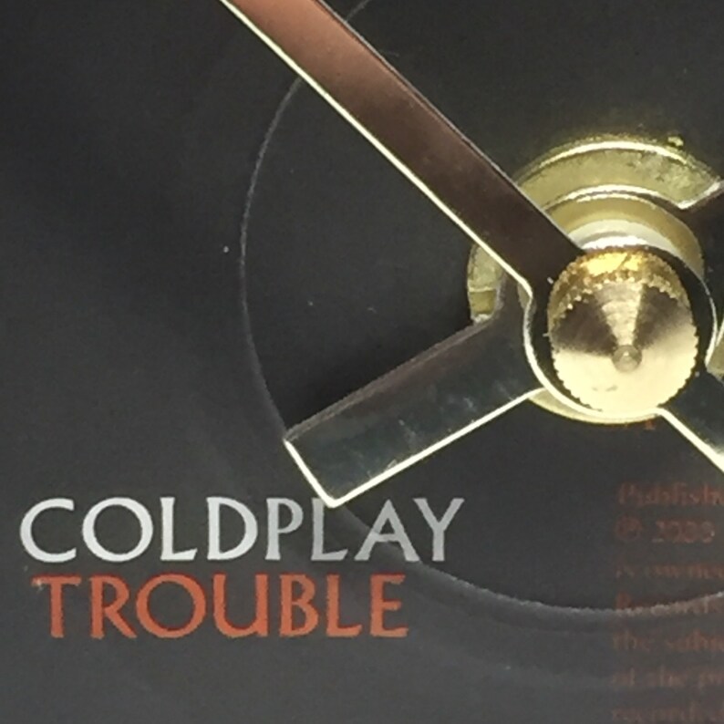 Coldplay Trouble. Clock made from vinyl record Etsy