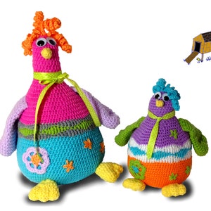 Crochet pattern doorstopper chicken