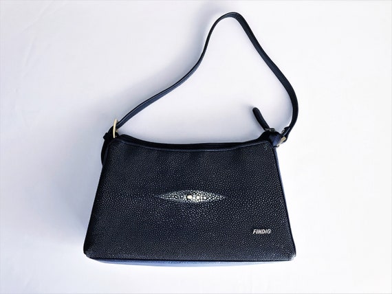 Vintage FINDIG Brand Genuine Stingray Leather Handbag Etsy