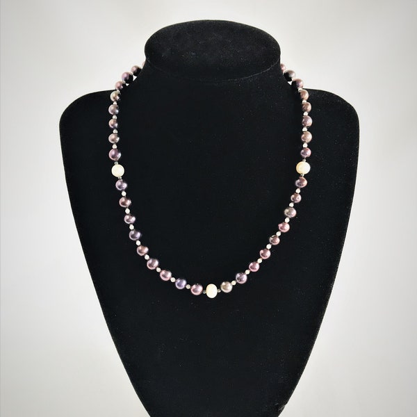 Black Pearl Necklace Etsy Australia