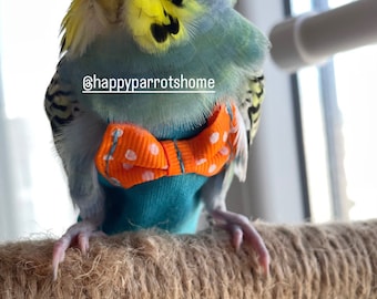 Blue Bird Flight Suits•••HappyParrotsHome••• ••With 160cm Leash/ For  Parakeet, Parrotlet, Budgie, Cockatiel, Lovebird, African Grey