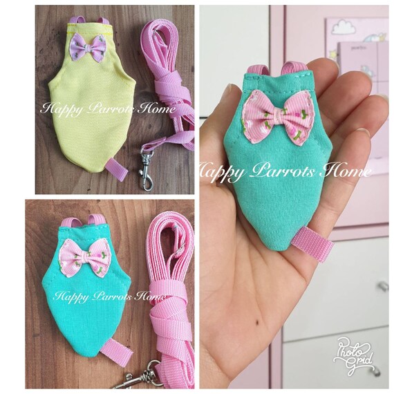 Pannolino Per Uccelli Entatial | Design Bowknot Con Tasca Interna | Taglia L Griglia Rossa - Foto 3