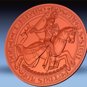 Three-dimensional model of familial coat of arms