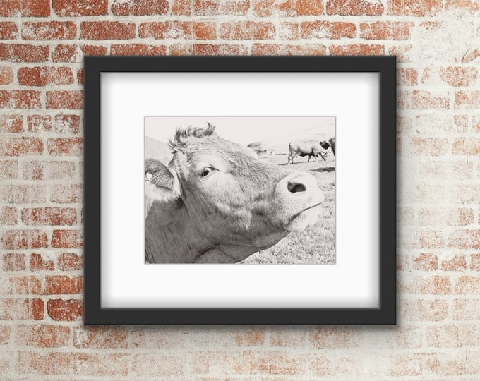 Cute cow digital wall art decor printable