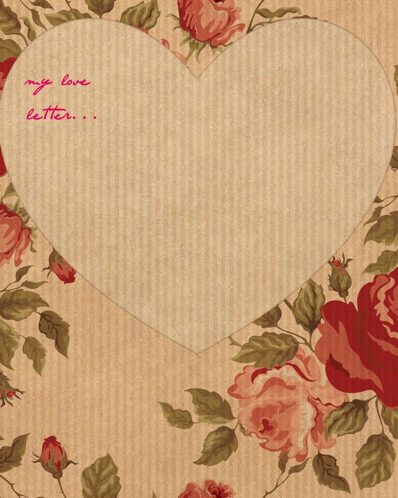 Printable Stationary Love Printable Stationary Love