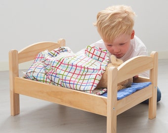 Decorative Wooden Doll Bed, Ready to Ship, Standard Bed for