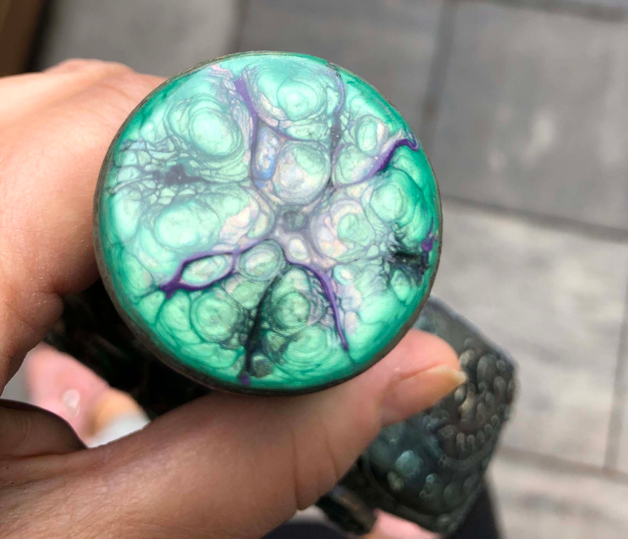 Glass Bottle Fire breathing Decorative bottle Hand Painted Etsy