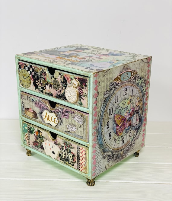 アンティーク 不思議の国のアリス ジュエリーボックス 3体セット
