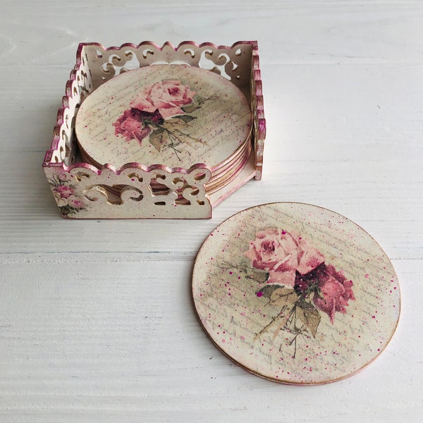 Decoupage Coasters Etsy