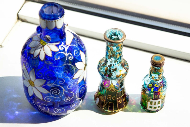 Bottles to Order Stained Glass Bottle This Listing is a Etsy