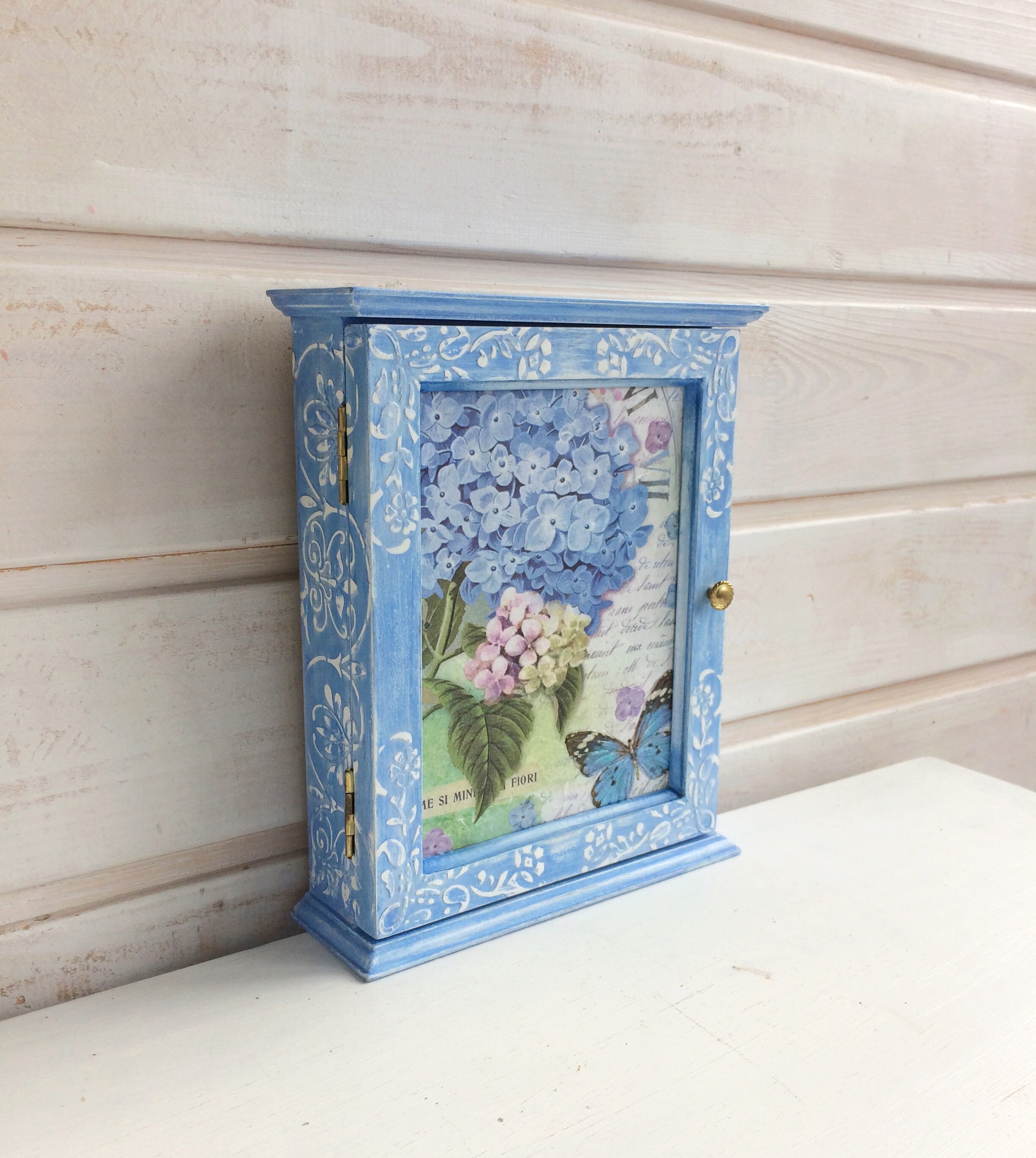 Grüner Schlüsselschrank Schmuck Wand organizer Holz | Etsy