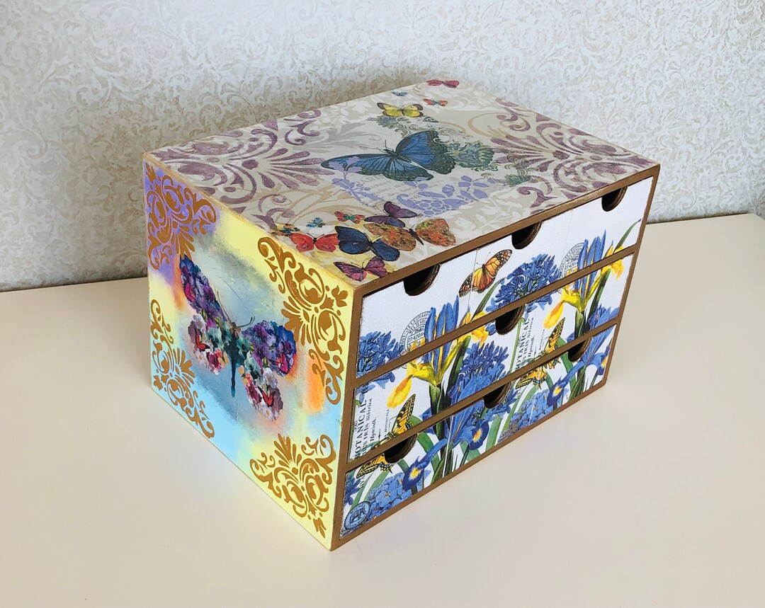 Makeup Storage Chest Large Makeup Organizer Desktop Etsy