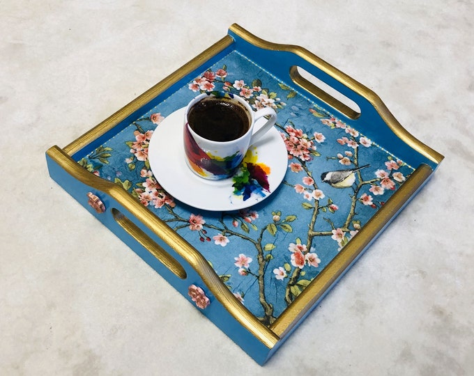 Small Breakfast in Bed Tray Decorative Tray Chinoiserie Etsy
