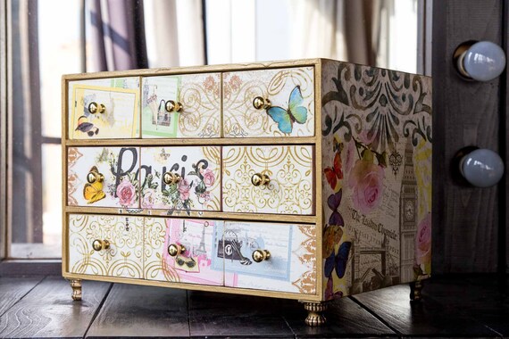 Makeup Storage Chest Large Organizer Desktop Chest Large Makeup Organizer Desktop