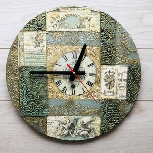 Steampunk Wanduhr, Große Wanduhr, Holz Wandkunst, Wanddekor, Geschenk für ihn, Dekorative Wanduhr, Handgemachte Uhr, Versandfertig